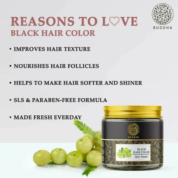 Buddha Natural Black Hair Color - 50 gm