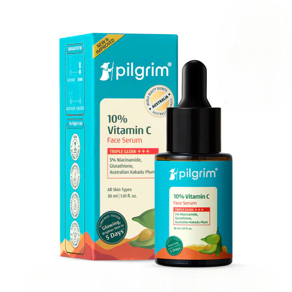 Pilgrim 10% Vitamin C Face Serum For Daily Brightness 5% Niacinamide - 30 ml
