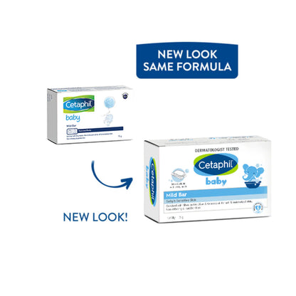 Cetaphil Baby Mild Bar Face & Body For Baby's Sensitive Skin - 75 gm - Pack of 1