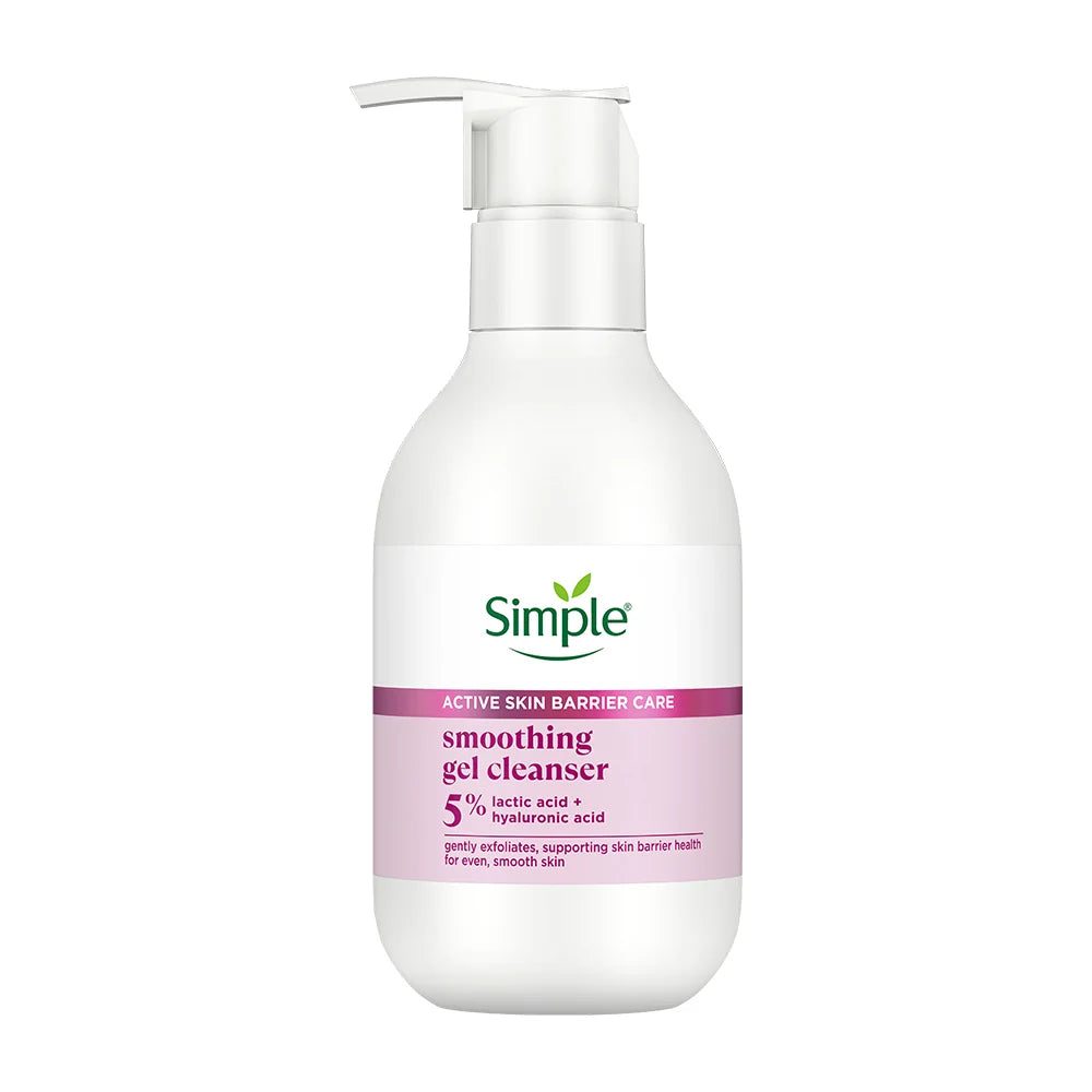 Simple Active Skin Barrier Care Smoothing Gel Face Cleanser, 150ml