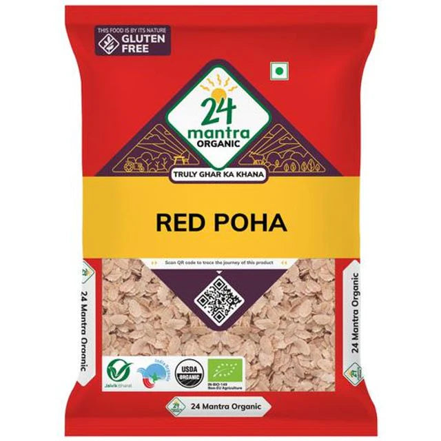 24 Mantra Organic Red Poha