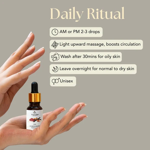 24k Kumkumadi Thailam - Saffron Glow Facial Oil