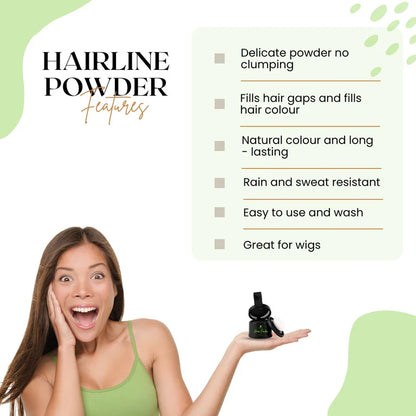 Samisha Cover Up Hair Powder - Black - 4 gm