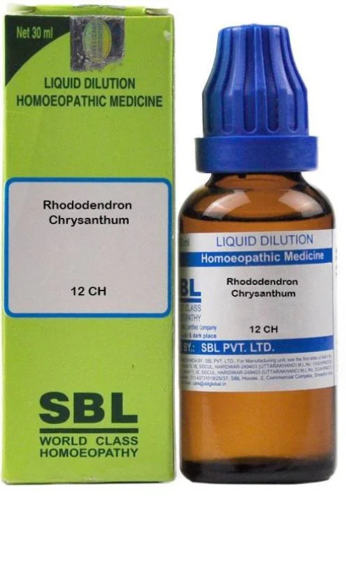 SBL Homeopathy Rhododendron Chrysanthum Dilution -3 CH