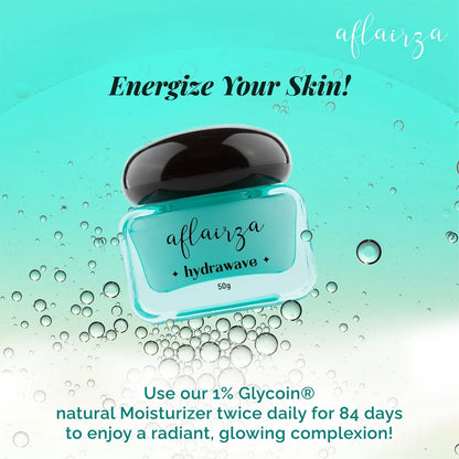 Aflairza Hydrawave Water-Based Face Moisturizer for Deep Hydration For All Skin Types - 30 gm
