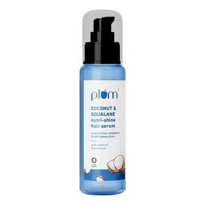 Plum Coconut & Squalane Nutri-Shine Hair Serum For Smooth- Shiny Hair - 75 ml