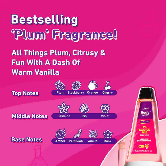 Plum BodyLovin 1% Salicylic Acid Body Wash - 250 ml