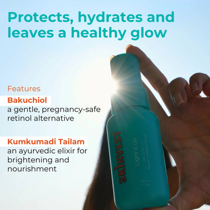 Skinvest Light it up Body Sunscreen + De-Tan Spray SPF 40 PA ++++ - 100 ml