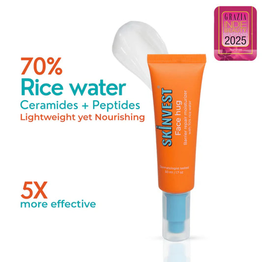 Skinvest Face Hug Barrier Repair Moisturizer 70% Rice water - 50 ml