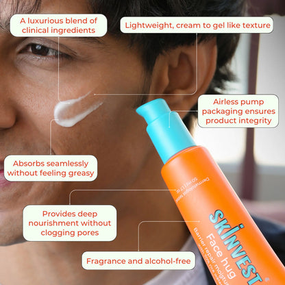 Skinvest Face Hug Barrier Repair Moisturizer 70% Rice water - 50 ml