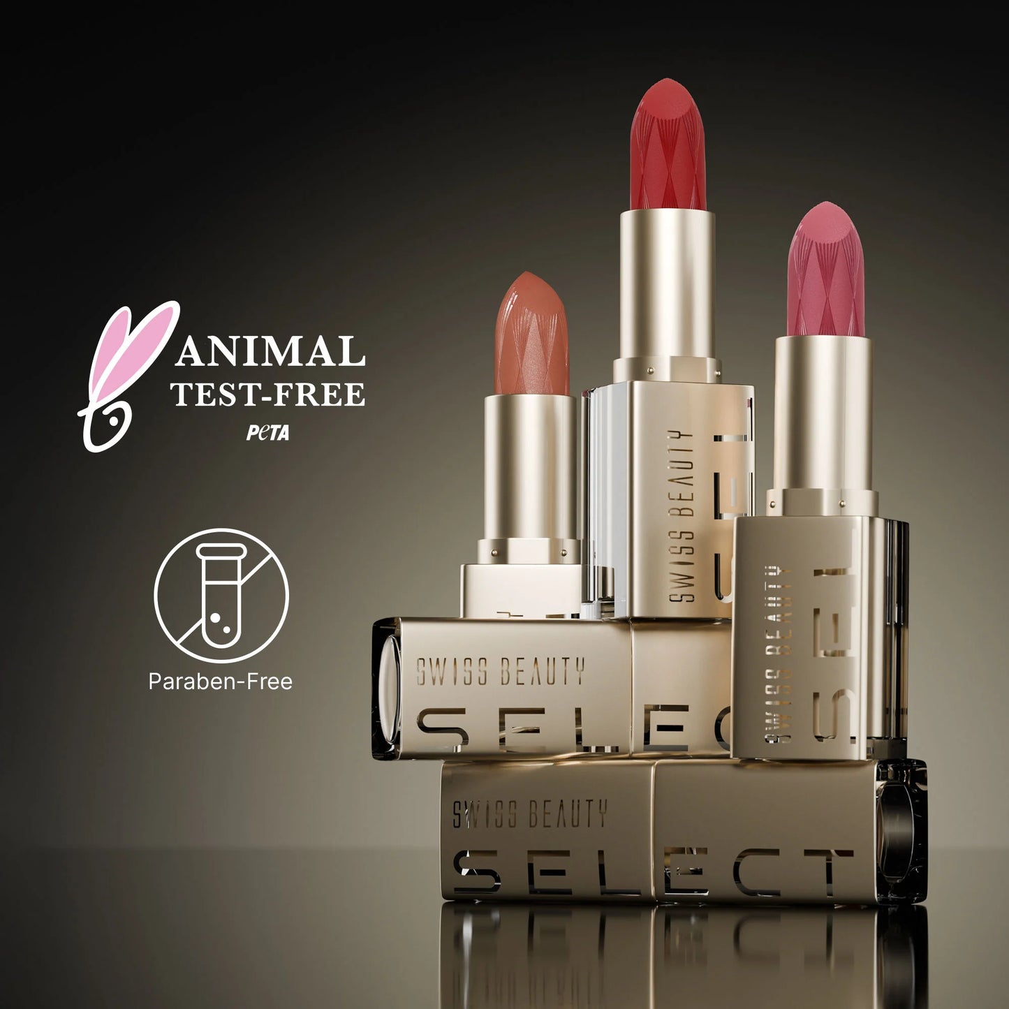Swiss Beauty Select Creme Touch Hydrating Lipstick - 7 Noble Nude - 3 gm