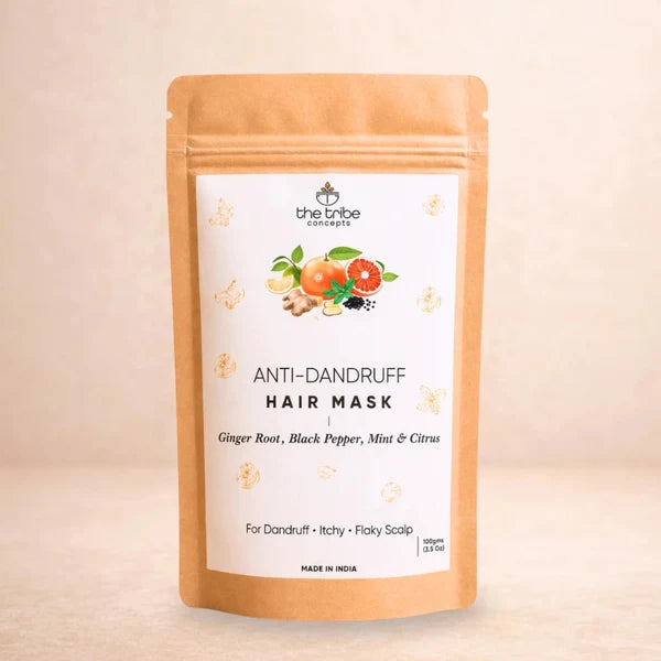 Anti-Dandruff Hair Mask - Ginger Root & Mint to Reduce Dandruff & Flakiness