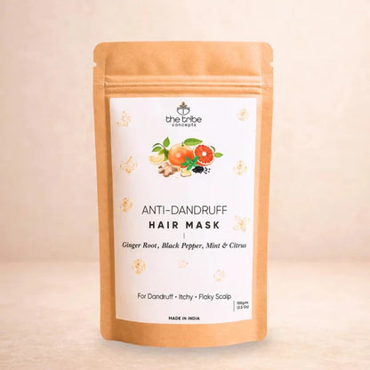 Anti-Dandruff Hair Mask - Ginger Root & Mint to Reduce Dandruff & Flakiness