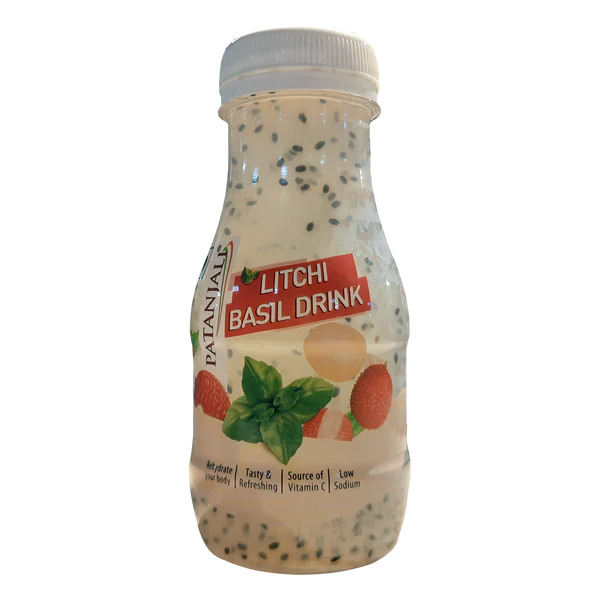 Patanjali Litchi Basil Drink - 200 ml