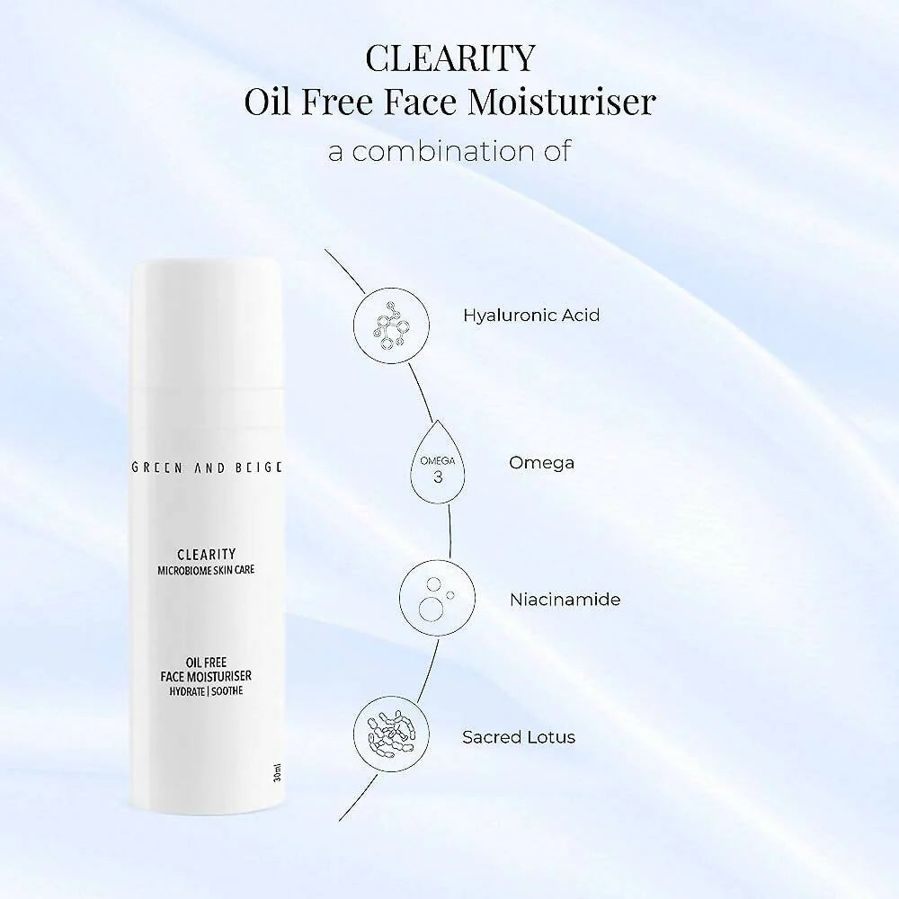 Green And Beige Clearity Face Moisturiser - 30 ml