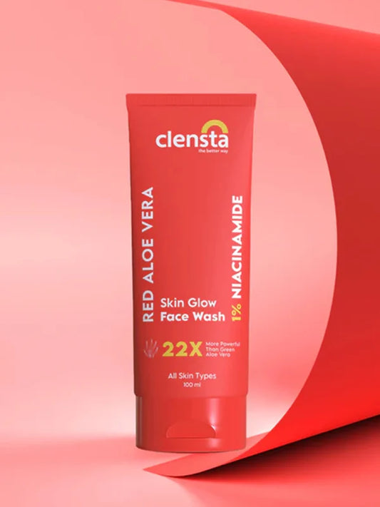 Red Aloe Vera Skin Glow Face Wash With 1% Niacinamide