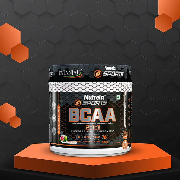 Patanjali Nutrela Sports BCAA Powder Spicy (Guava Flavour) - 300 gm