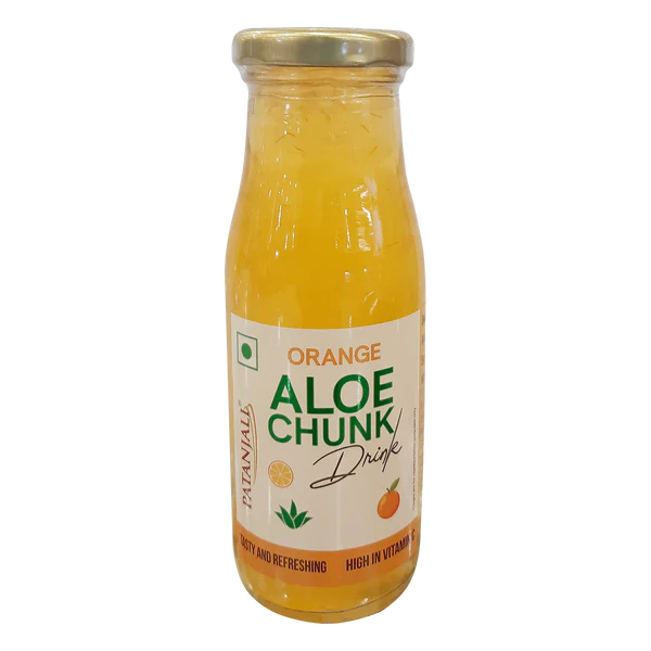 Patanjali Orange Aloe Chunk Drink - 200 ml