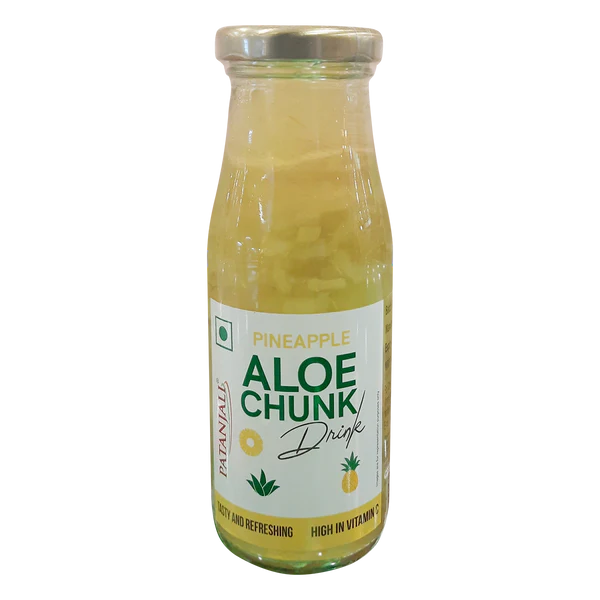 Patanjali Pineapple Aloe Chunk Drink - 200 ml