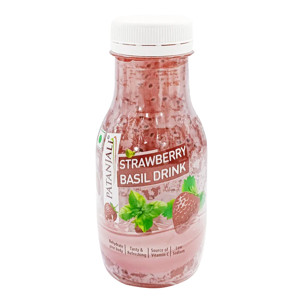 Patanjali Strawberry Basil Drink - 200 ml