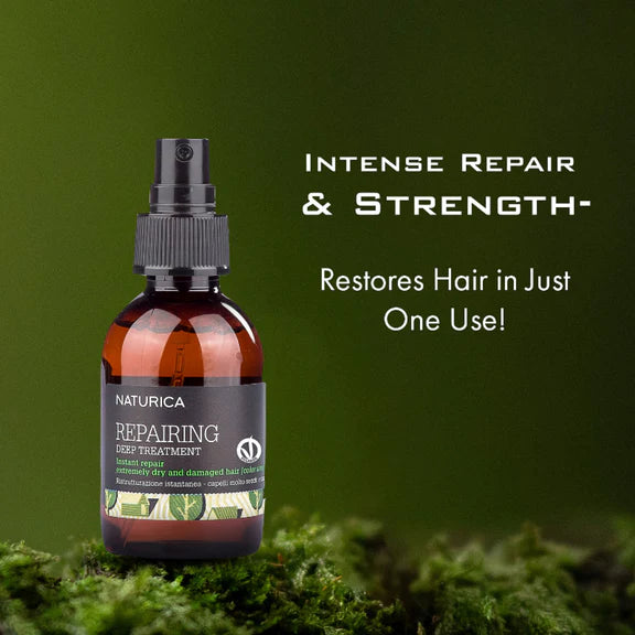 Naturica Repairing Deep Treatment for Damaged Hair, Detangle with Olive Oil & Vitamin E Formula - 100 ml
