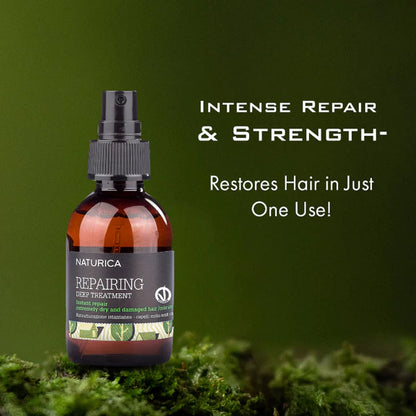 Naturica Repairing Deep Treatment for Damaged Hair, Detangle with Olive Oil & Vitamin E Formula - 100 ml