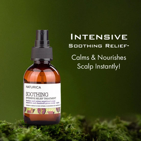 Naturica Soothing Relief Anti-Dandruff Treatment for Sensitive Scalp, Sooth Hair with Thyme & Sage - 100 ml