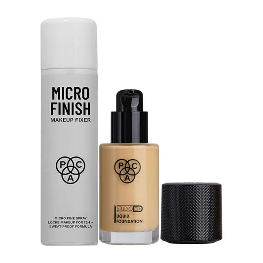 PAC Studio Micro Finish Makeup Fixer & Studio HD Foundation - 1.4 Combo - 2 pcs