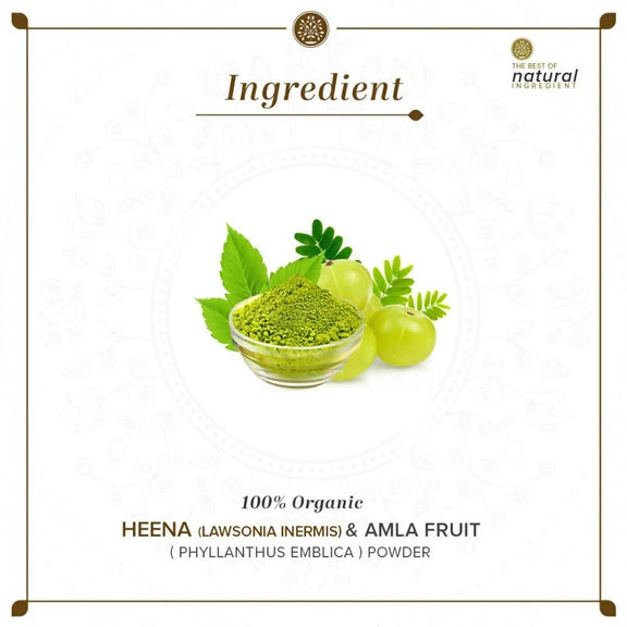 Khadi Natural Organic Henna & Amla Fruit Powder - 100 gm