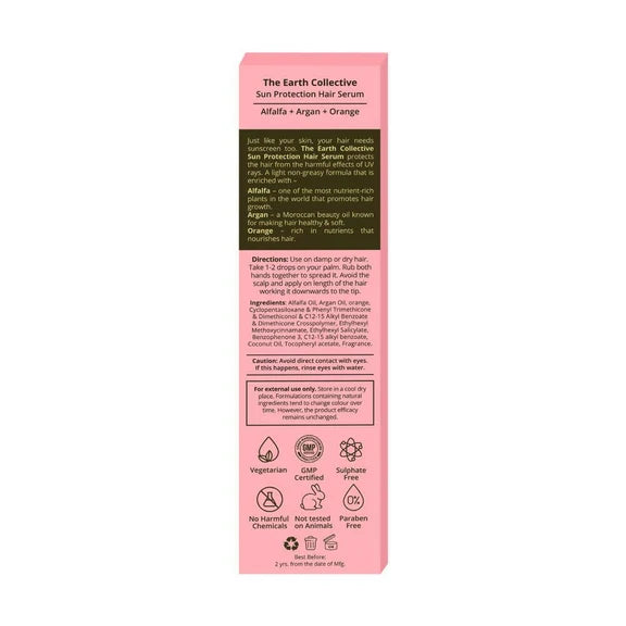 The Earth Collective Hair Serum - Sun Protection - 100 ml
