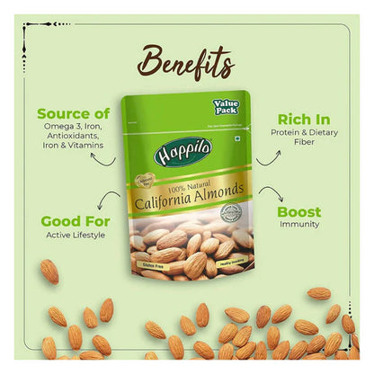 Happilo Premium Nuts & Dryfruit Combo (Almond, Cashews & Green Raisin) - Combo