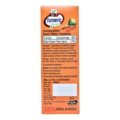 Sansu Turmeric Juice Sugar Free - 500 ml