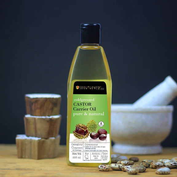 Soulflower Coldpressed Castor Carrier Oil Pure & Natural - 225 ml