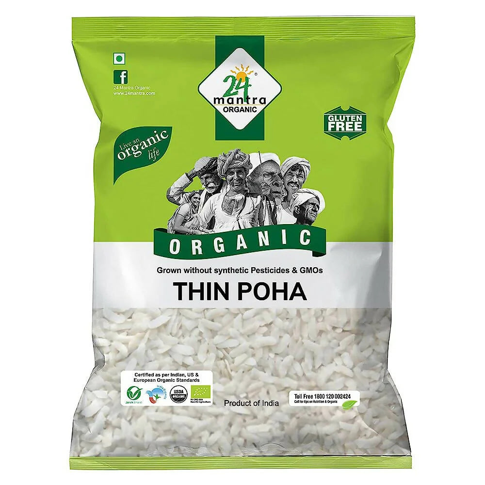 24 Mantra Organic White Thin Poha