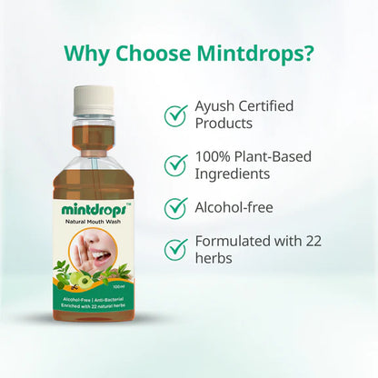 Mintdrops Natural Mouthwash - 100 ml