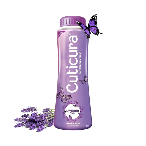 Cuticura Lavender Mist Talcum Powder - 400 gm