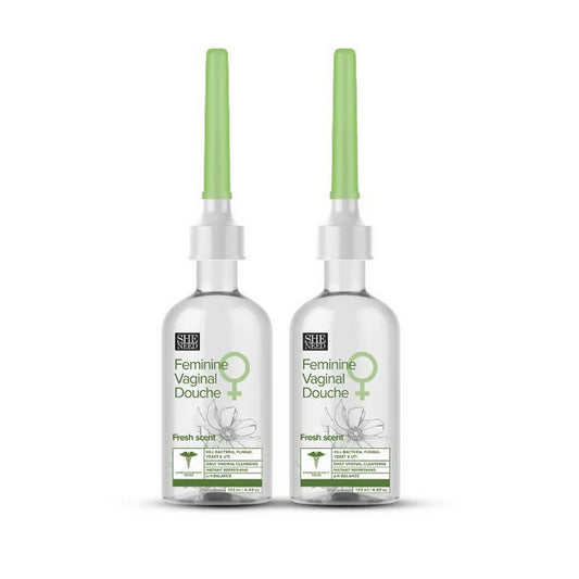 SheNeed Feminine Vaginal Douche-Fresh Scent- With Ph-3.5 - 133 ml - Pack of 2