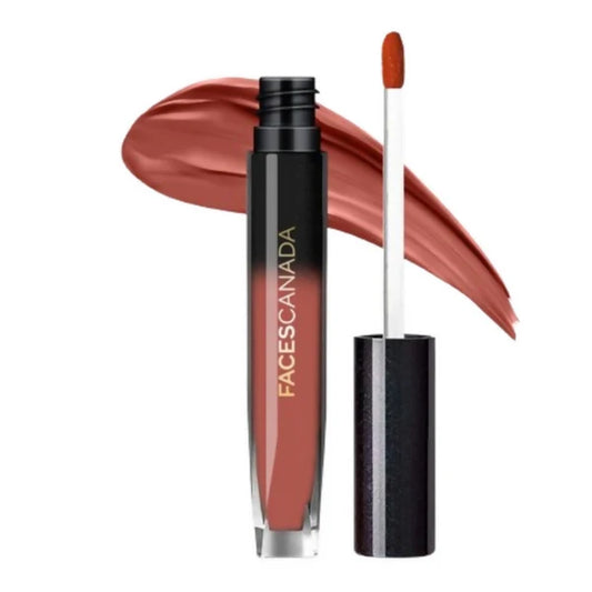 Faces Canada Comfy Silk Liquid Lipstick - Soulful Brown 01 - 3 ml