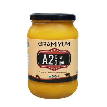 Gramiyum Pure Desi / Gir Cow Ghee (A2) | Cultured Cow Desi Ghee | Certified Organic Ghee