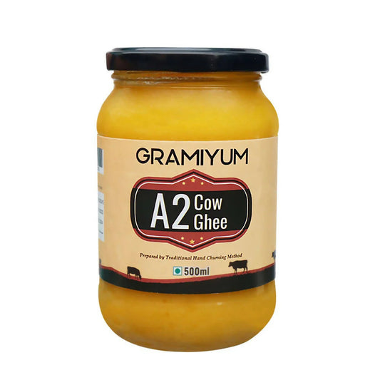 Gramiyum Pure Desi / Gir Cow Ghee (A2) | Cultured Cow Desi Ghee | Certified Organic Ghee