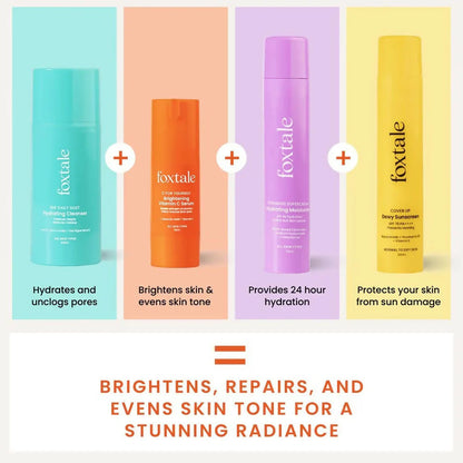 Foxtale CSMS (Cleanser, Serum, Moisturizer, Sunscreen) Flawless Skin