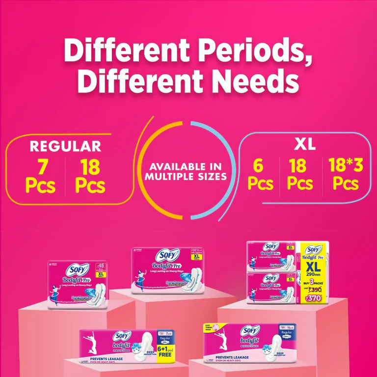 Sofy AntiBacteria Sanitary Pads For Women - XL - 28 pcs