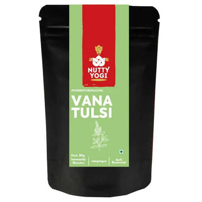 Nutty Yogi Vana Tulsi Dried Leaves (Holy Basil) - 50 gm