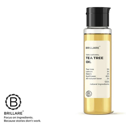 Brillare Tea Tree Hair Oil with The Goodness of Lemon & Sunflower Oil Dry - 100 ml