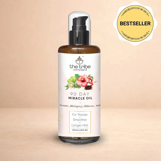 90 Day Miracle Hair Oil for hairfall, thicker hair growth & frizz control