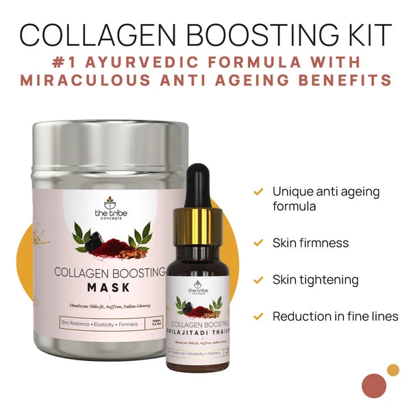 Anti-Ageing Collagen Kit - Shilajit & Ashwagandha to Reduces Wrinkles & Fine Lines