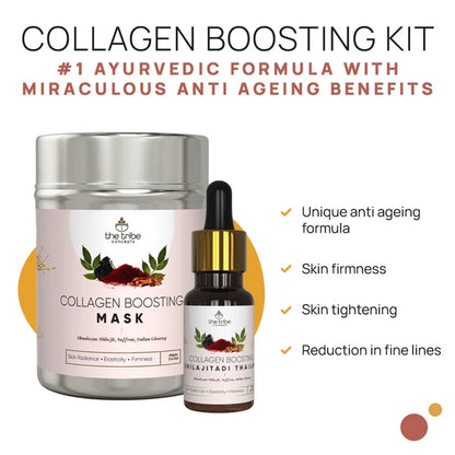 Anti-Ageing Collagen Kit - Shilajit & Ashwagandha to Reduces Wrinkles & Fine Lines