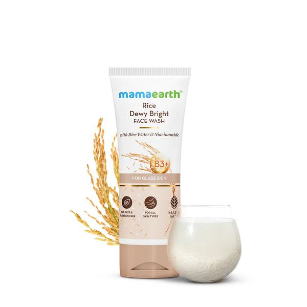 Mamaearth Rice Face Wash With Rice Water & Niacinamide - 50 ml