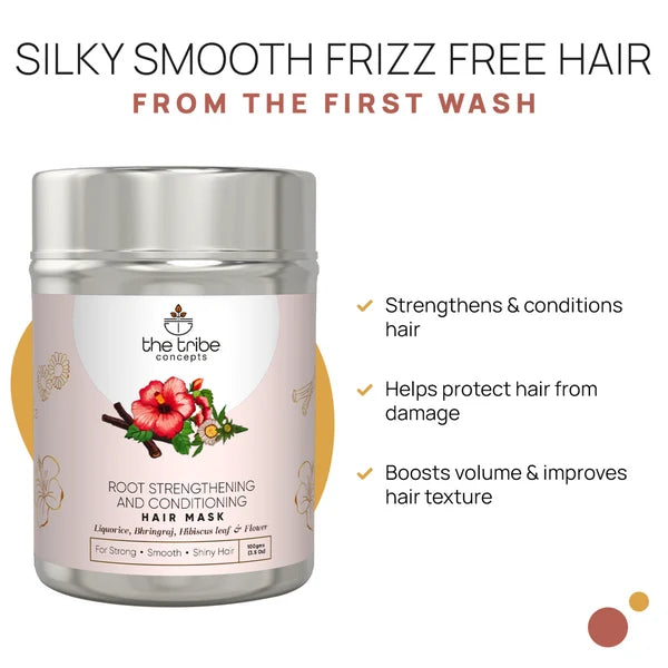 Root Strengthening Hair Mask - Makes hair ultra smooth & soft naturally