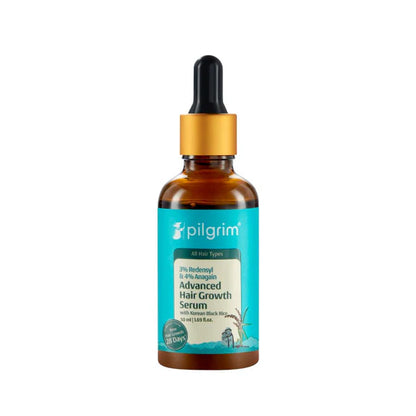 Pilgrim 3% Redensyl + 4% Anagain Advanced Hair Growth Serum with Korean Black Rice - 30 ml - pack of 1